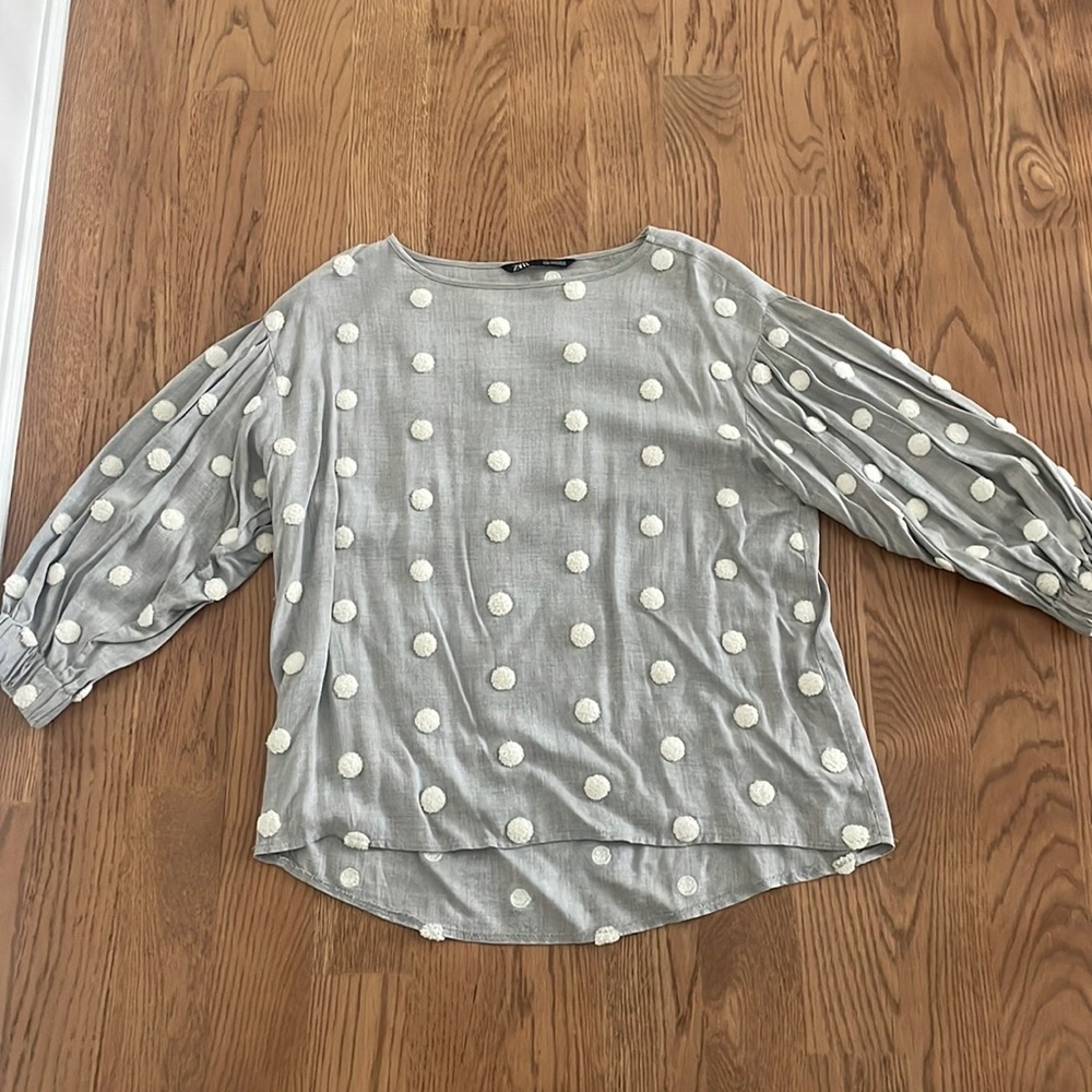 Zara Blouse grey
